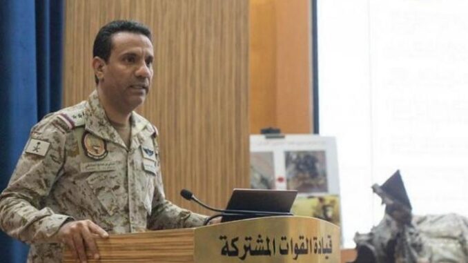 المتحدث الرسمي باسم قوات "تحالف دعم الشرعية في اليمن العقيد الركن تركي المالكي