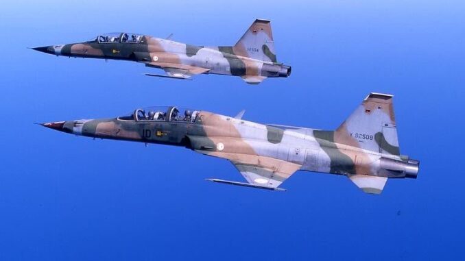 مقاتلات F-5 تابعة لسلاح الجو التونسي
