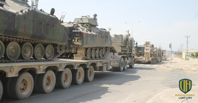 قافلة دبابات تركية