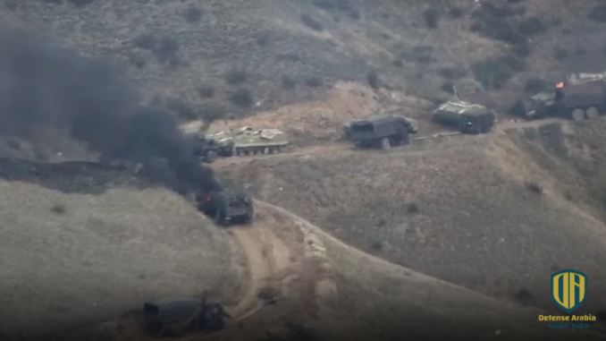 أرمينيا تنشر فيديو لهجوم على قافلة عسكرية أذربيجانية