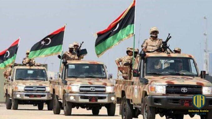 عربات و عناصر من الجيش الليبي