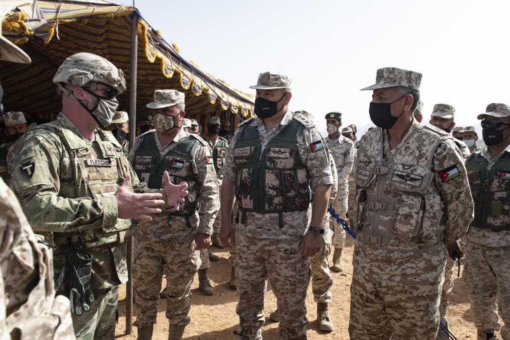 لقطات من التمرين العسكري مع القوات الأمريكية (موقع القيادة العامة للقوات المسلحة الاردنية)