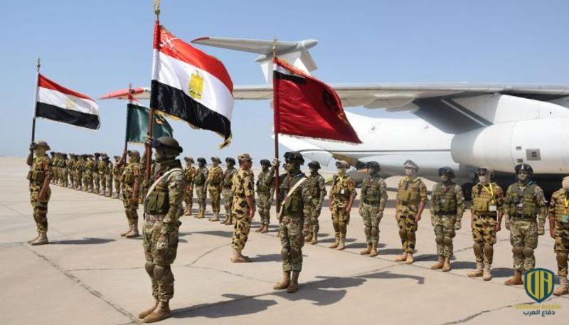 قوات مصرية مشاركة في التدريب العسكري
