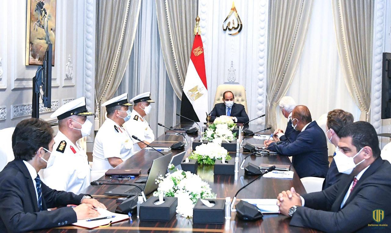 الرئيس عبد الفتاح السيسي يبحث مع الجانب الألماني سبل تطوير منظومة الصناعات البحرية