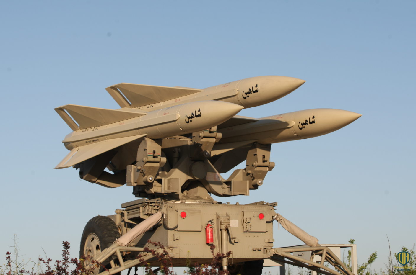 نظام الدفاع الجوي مرصاد، حيث تظهر صواريخ شاهين الإيرانية منصوبة عليها