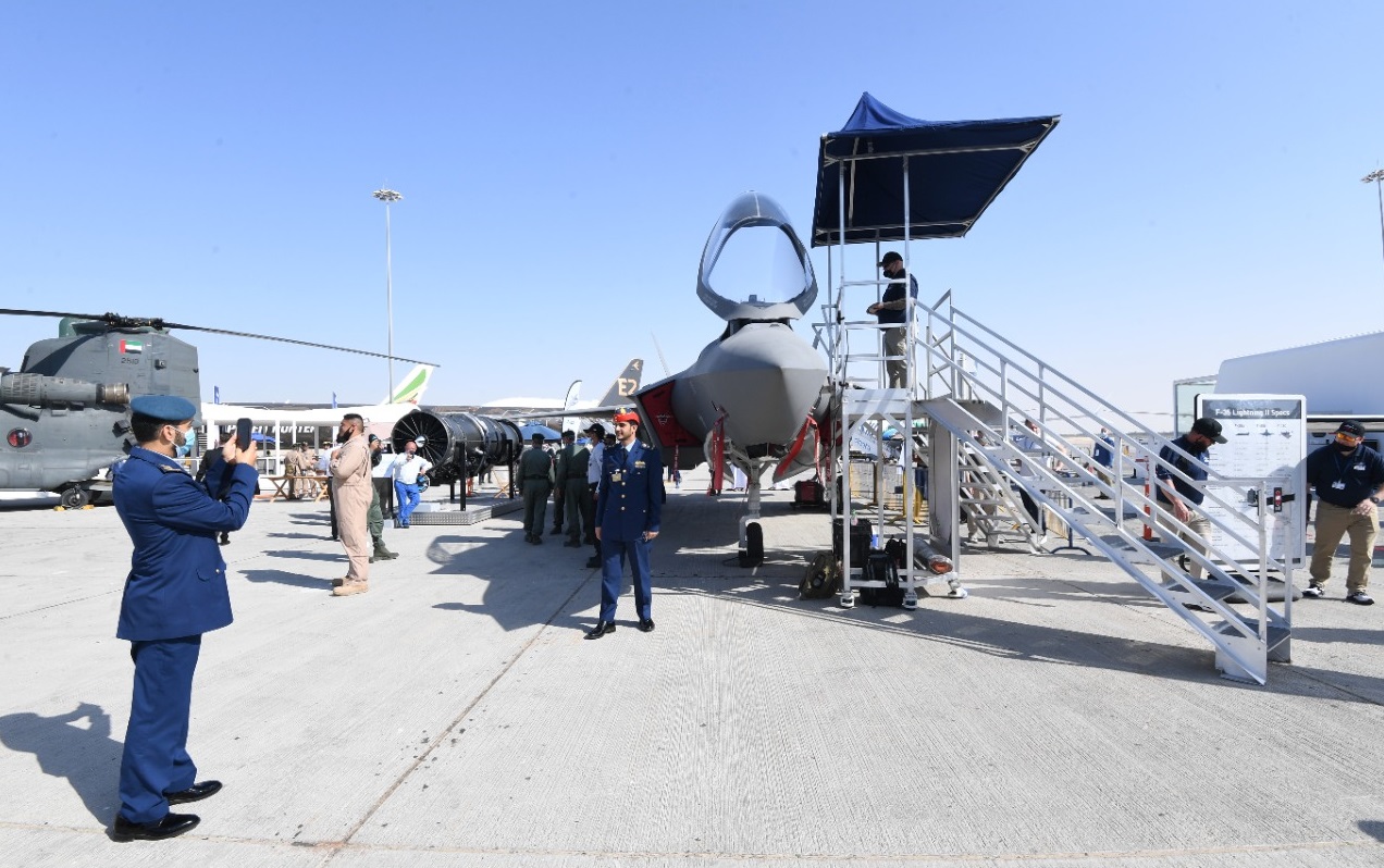 مقاللة إف-35 في معرض دبي للطيران