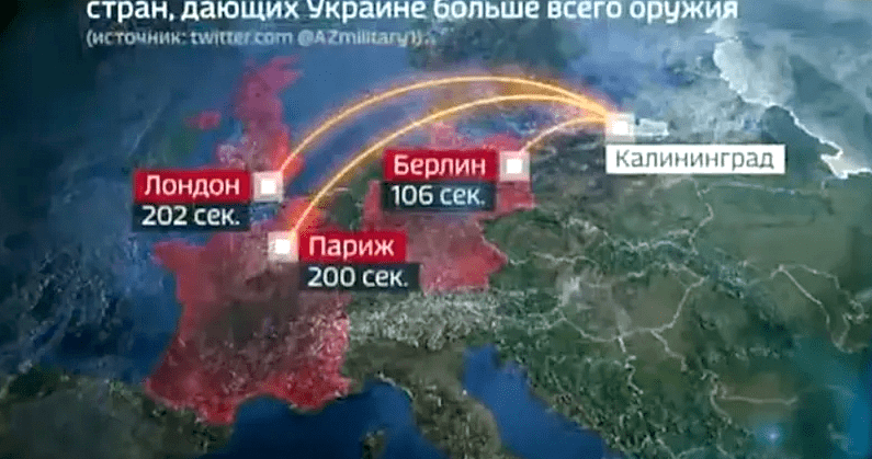 محاكاة روسية لضربات نووية على أوروبا