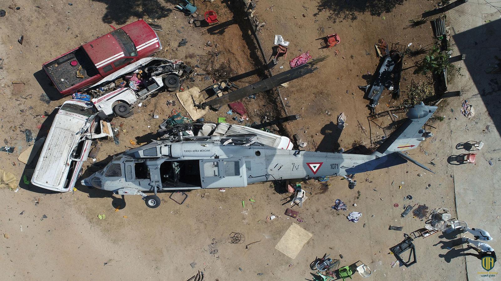 مقتل 14 شخصاً بعد تحطم هليكوبتر طراز بلاك هوك في المكسيك