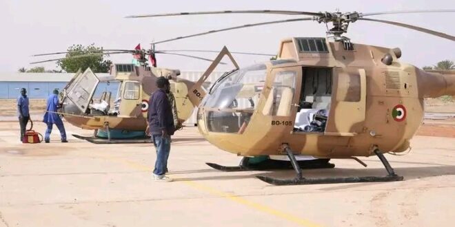 إعادة مروحيات “بي أو 105” التابعة للقوات الجوية السودانية الى  الخدمة بعد صيانتها وتطويرها (صور)