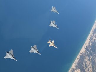 لقطة من التدريبات المشتركة "الريح الشرقية" للقوات الجوية الإسرائيلية والفرنسية