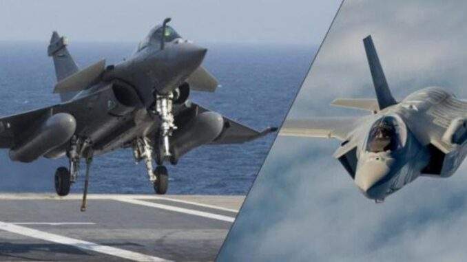 مقاتلات-رافال-الفرنسية-و-F-35-الأمريكية