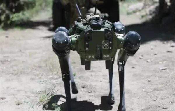 كلب آلي مسلّح بالذكاء الاصطناعي