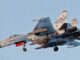 طائرة سو-35 مزودة بثلاثة صواريخ مضادة للإشعاع من طراز Kh-31