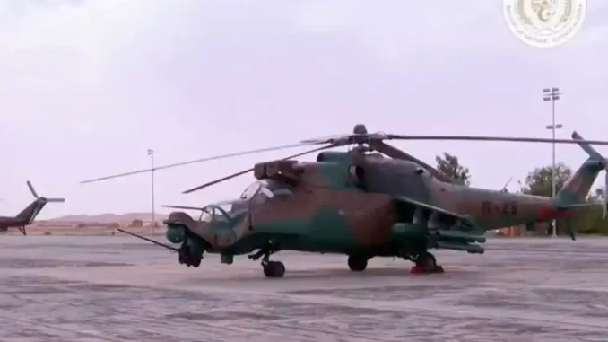 مروحية هجومية جزائرية من طراز مي-24 سوبرهايند مُسلّمة إلى القوات الجوية النيجيرية