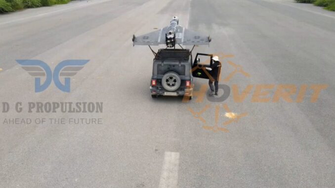 الذخيرة المتسكعة الهندية "ديفياسترا Mk3" خلال رحلتها الأولى بمحرك نفاث من "دي جي بروبلشن"